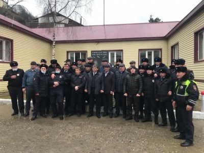 Мероприятие в памяти сотрудников полиции ОМВД России по Цунтинскому районV