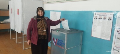 Мать троих участников специальной военной операции проголосовала на своём избирательном участке