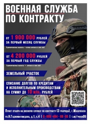 Встань на защиту Родины — выбери службу по контракту