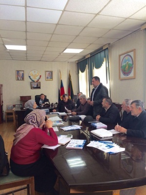 Глава участка Нажмудинов Т. провел совещание с директорами образовательных учреждений