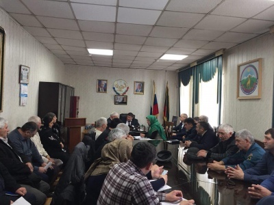 Расширенное заседание Совета старейшин при главе МО «Бежтинский участок» состоялось 27 февраля 2018г.