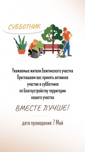 Участковый субботник