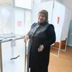 Мать участника СВО Жанна Малачиева из села Хашархота проголосовала на выборах Президента РФ