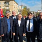 Глава Бежтинского участка Шамиль Арадахов принял участие в открытии памятника Д.Коркмасову
